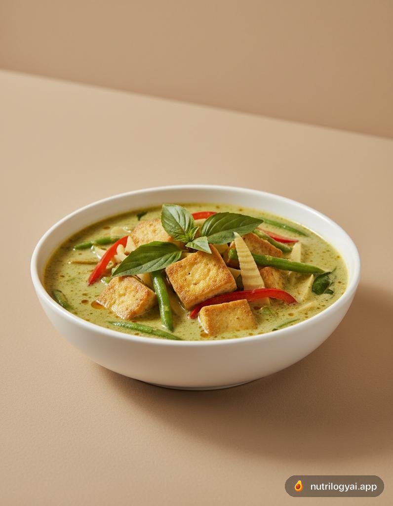 Grünes Tofu-Curry