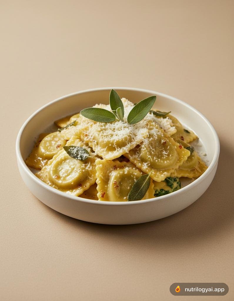 Ravioli mit Ricotta und Spinat