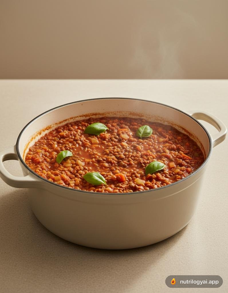 Boloñesa de lentejas