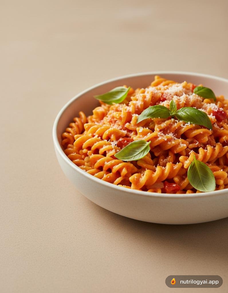Nudeln mit gerösteter Paprika