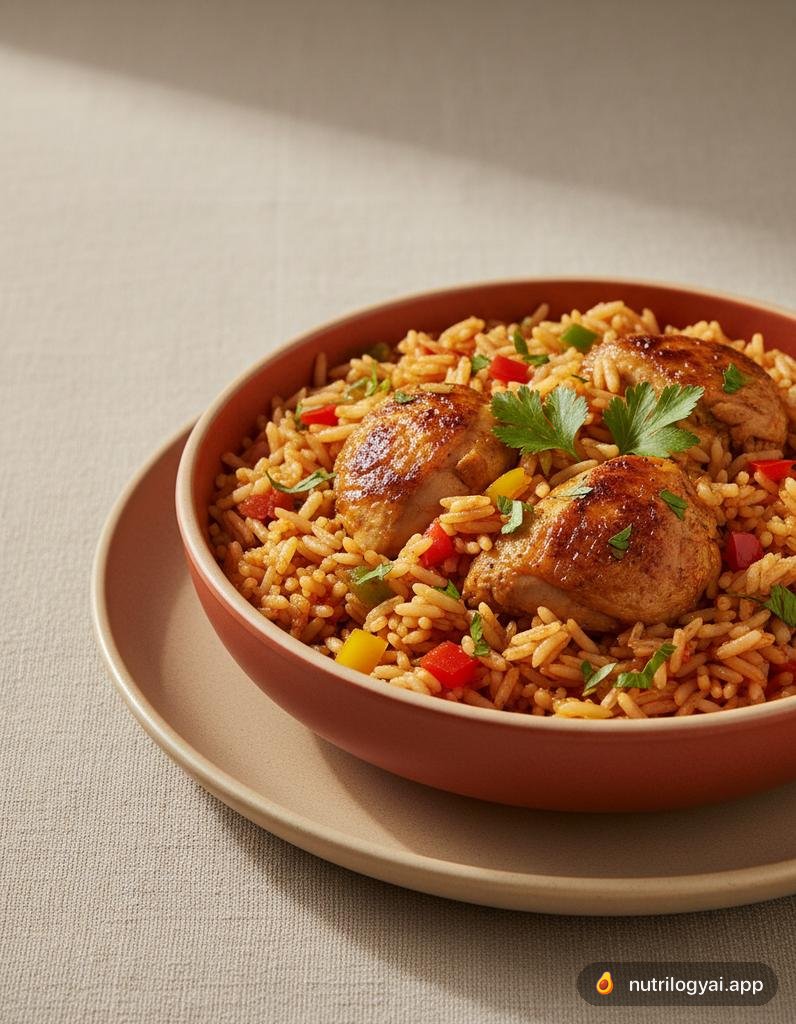 Nasi Jollof Ayam