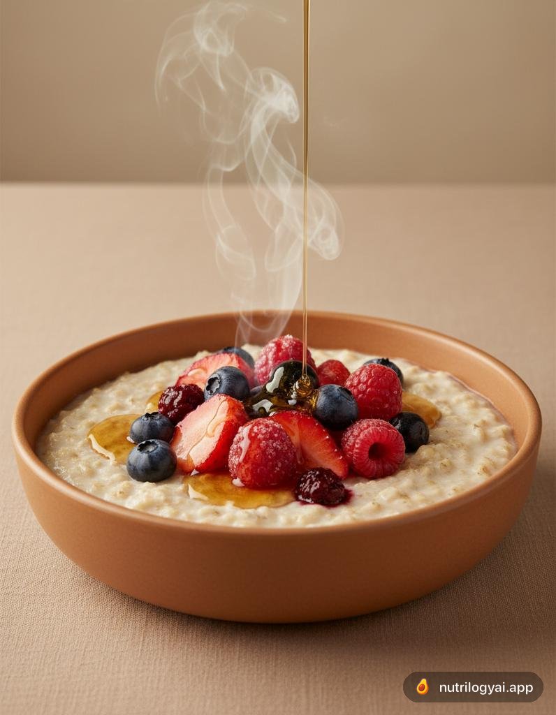 Avena con bayas