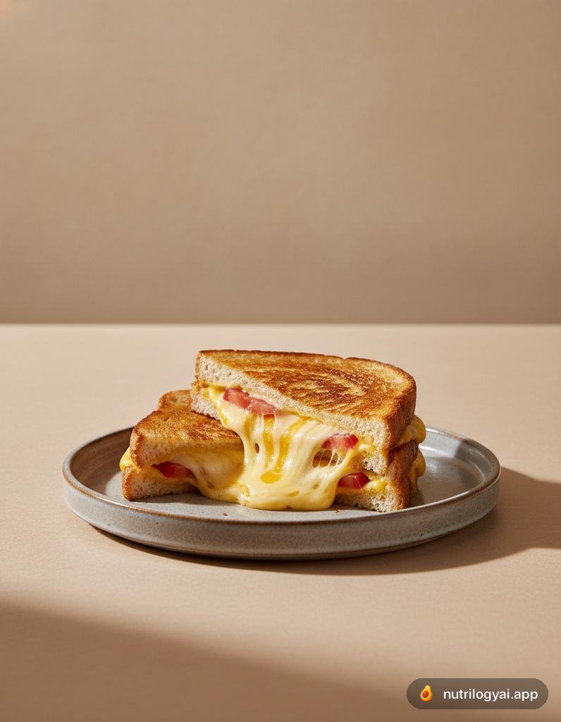 Gegrillter Käse mit Tomate
