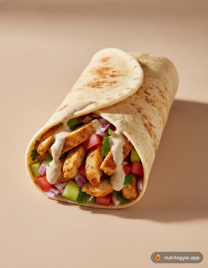 Hähnchen-Shawarma-Wrap