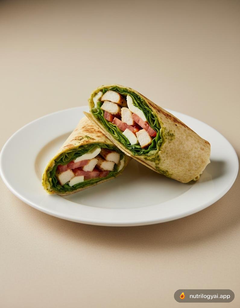 Wrap Ayam Pesto Basil