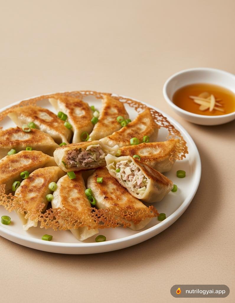 Gyoza (Japanische gebratene Teigtaschen)
