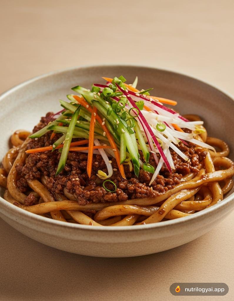 Zhajiangmian (Nudeln mit Gebratener Sauce)