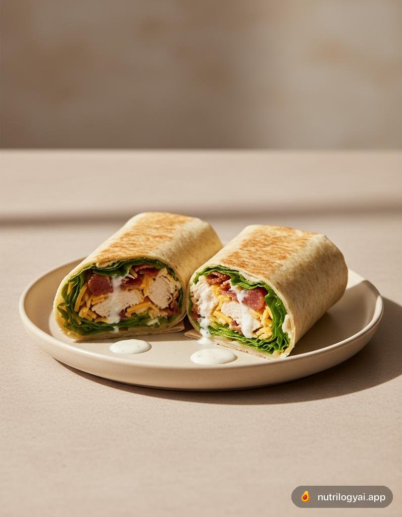 Hähnchen-Bacon-Ranch-Wrap