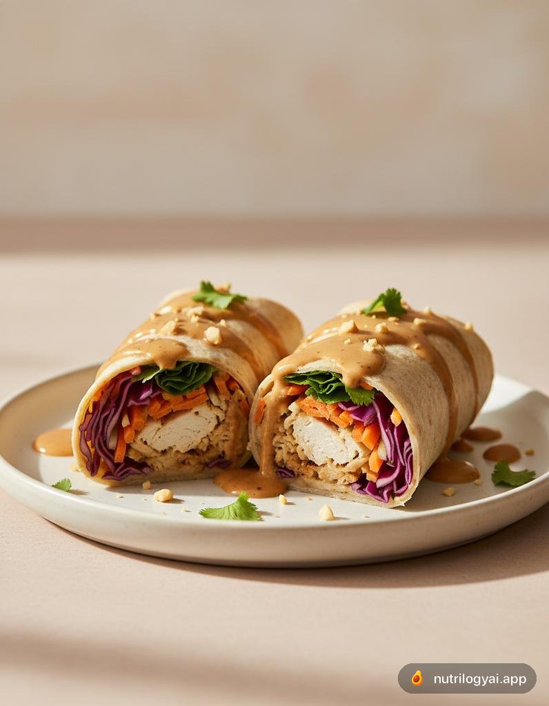 Wrap Ayam Kacang Thailand